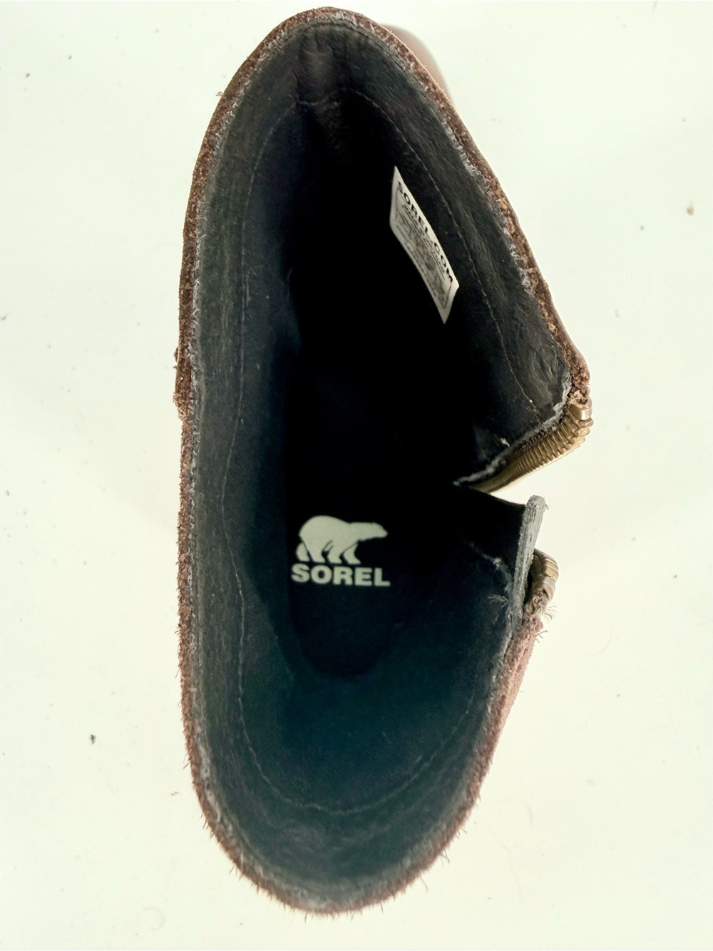 SOREL Cate Buckle Brown Leather Ankle Boots Gorpcore Rustic Moto Granola 8.5 - Picture 6 of 14